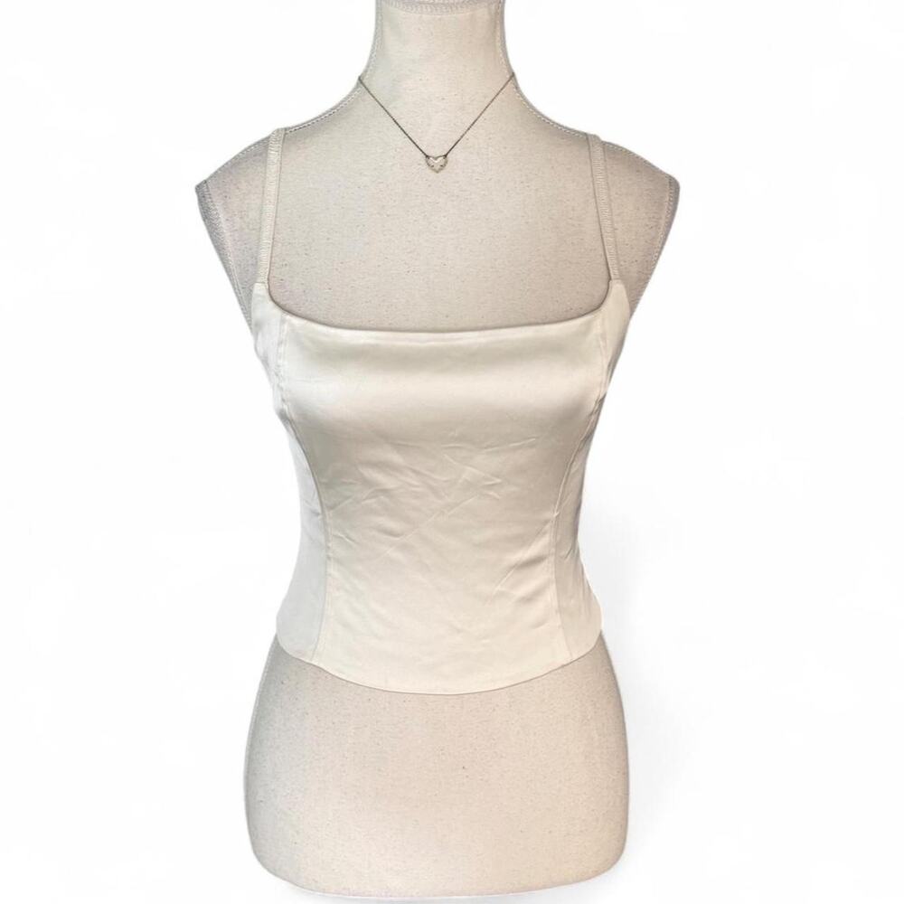 White Wilfred corset top in a S  zippered back